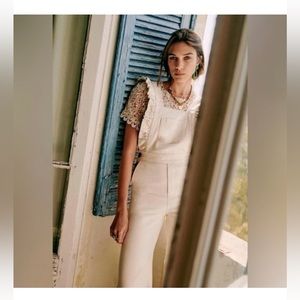 SÉZANE Overalls, Sz. 40 (8 US), Unbleached Denim